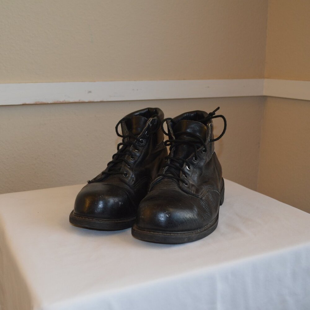 Genuine US Military Issue Steel Toe Black Boots